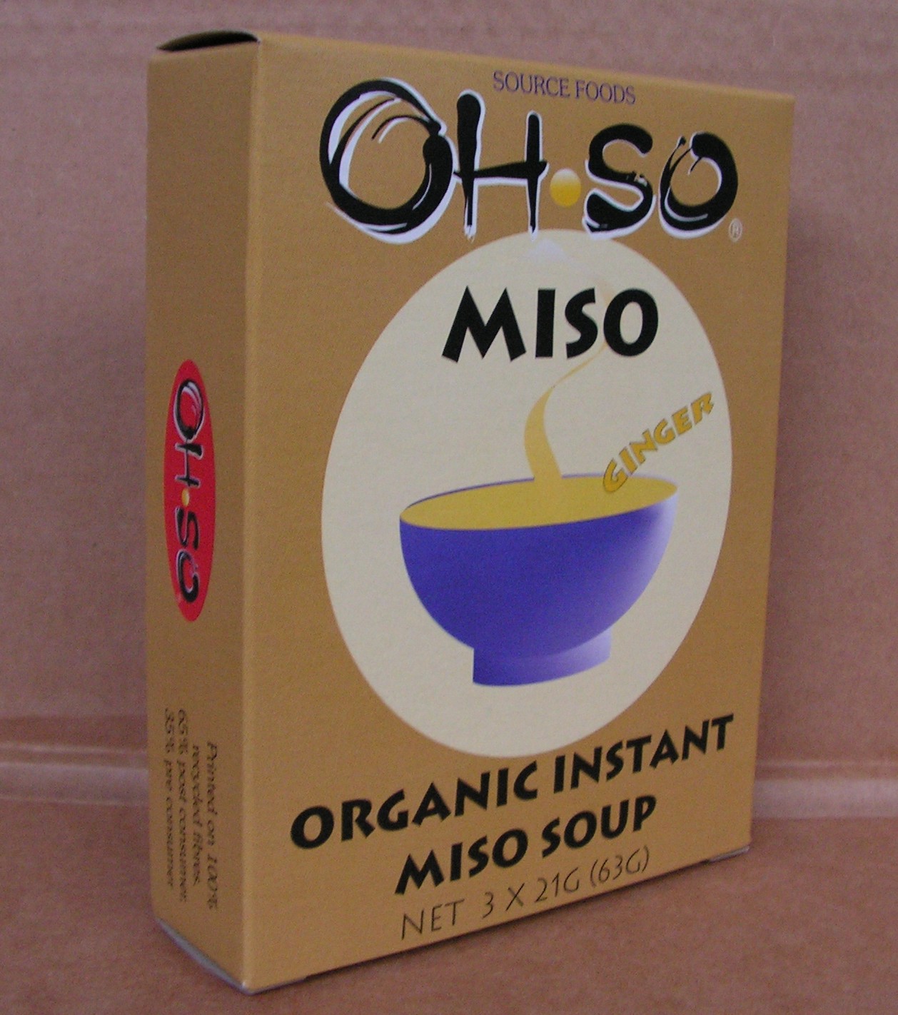 Ohso Organic Ginger Miso Soup new